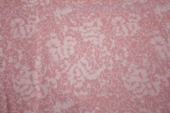 LIGHT PINK FLOWERS AND LEAVESES ON PINK – 100% COTTON FABRIC