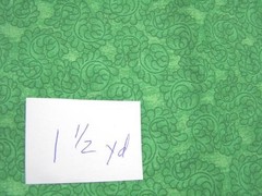 15 yd Bundle green cotton quilt fabrics 14 pieces + scraps #1758