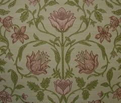 Jacquard Curtain Upholstery Fabric ARCHIVE COLLECTION FADED ROSE Cushion Blind