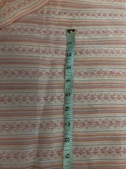 VTG Peter Pan Beautiful Pink Florals Stripes Raised Lines Dimity BTFQ