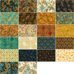 Feathers Roll up 40 2.5-Inch Strips Jelly Roll Fabrics RU-1336-40