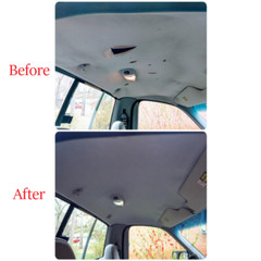Suede Headliner Fabric Foam Backed Upholstery Car Roof Liner Broken Replaced