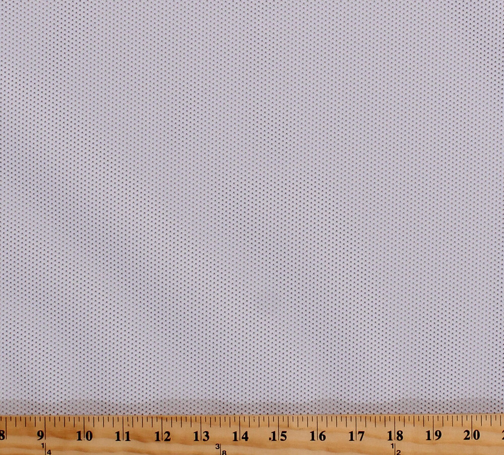 60″ White Athletic Mesh Polyester Fabric by the Yard (D181.12)
