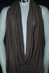 Micro Modal100% Knit Fabric Jersey Ecofriendly Super Soft & Silky Bark Brown