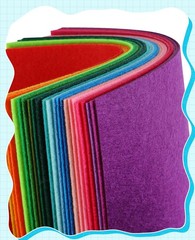 40 PCS Felt Fabric Sheets 6×6 Inch 1mm Thick Assorted Colors Nonwoven Squares