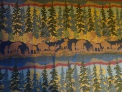FABRIC 94″ Wide X 3 Yards Wilderness Theme Great for Duvet Bedding Windows