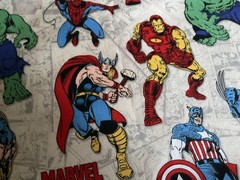 Super Hero Avengers Marvel Comics Fabric Mask Material 44”x36” 43