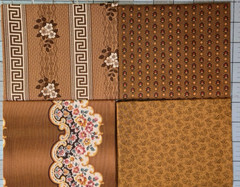 Quilt Shop Quality 16 FQs 4 Yards Cotton Fabric Civil War Repro Assorted Golds