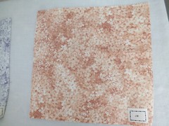 6 different color polish cotton lilac flower drapery craft fabric samples 11×12″
