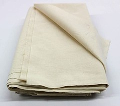 100 Cotton Muslin Fabric Textile Unbleached Draping Wide 63 Inch, Set 1 PCS