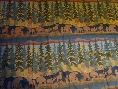 FABRIC 94″ Wide X 3 Yards Wilderness Theme Great for Duvet Bedding Windows