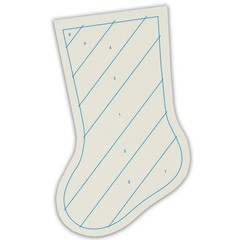 Feline Drive Fabric QUILT AS YOU GO Holiday Stocking June Tailor Easy!
