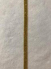 Yellow Gold VELVET Ribbon Lurex Metallic by the yard 7/16 inch (3 yards)