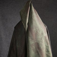 50X128cm Double-sided Green Brown Fabric Sewing Coat Jacket DIY Cloth Craft