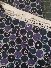 Blueberry Print Fabric Cotton + Steel 1 Yard Cut