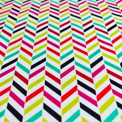 Chevron Striped Fabric Tutti Tango 71468 by AMF 44” long x 45″ wide 100% Cotton