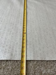 Nassimi Dimension Textured Vinyl Fabric Honeycomb White Upholstery 4.75+ Yards