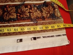 Fabric Vintage Floral Velvet Upholstery 92×51 Quaker Fabric Corporation 1980