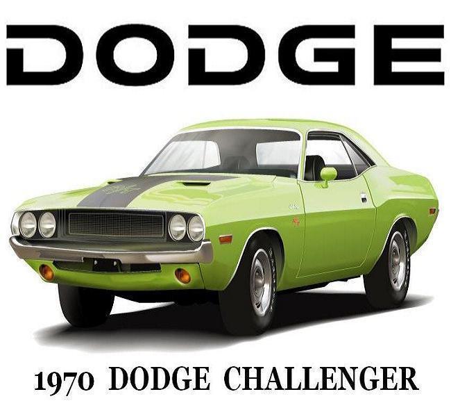 Dodge Challenger # 10 – 8 x 10 – T Shirt Iron On Transfer