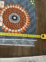 Jashion And Zuma Block Wax Print Fabric Approx 7 Yards 2