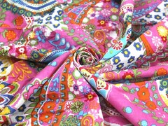 7 Yard Indian Screen Printed 100% Cotton Fabric NO TARRIF CHARGES 100%✅ZK_345
