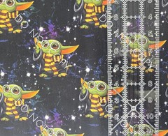 Custom Cotton Woven Fabric Moon Star Wars Baby Yoda Potter By the 1/4 Yard 9×56