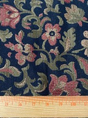 2 upholstery weight tapestry sample cuts 25″ x 25″ 1 brown & 1 black background