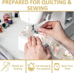 42 Pcs Pre-Cut Quilting Fabric Strips – Beautiful Floral Patterns & Versatile