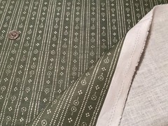 1.75YD PARKER & JULES Birdlip Hunter Colorway 100% Oyster Linen Fabric Belgium