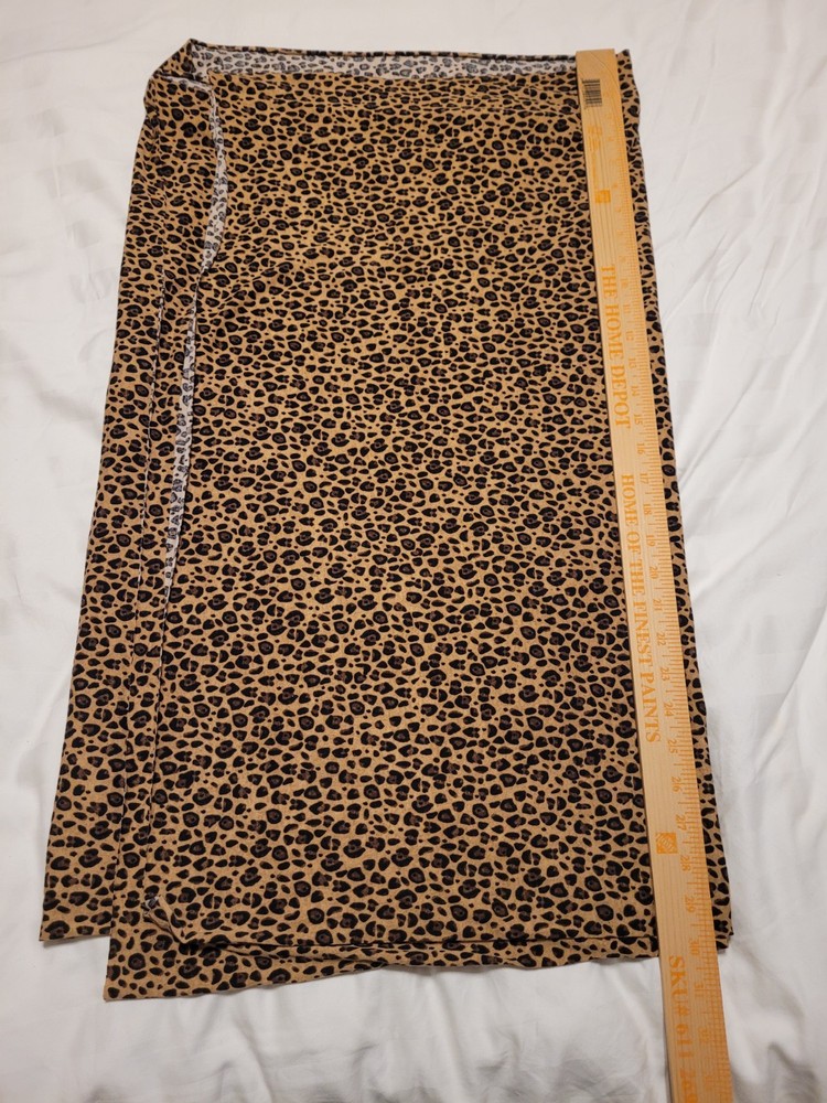 Hobby Lobby – Stretch knit fabric by the yard – Leopard print. New. 2 yds.