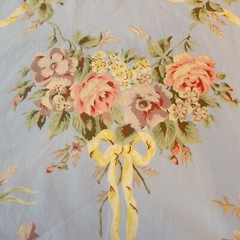 Ralph Lauren Evelyn Dusty Blue Floral Fabric Fall 1989 4.5 yards Decorator