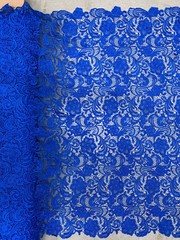 Maggie ROYAL BLUE Guipure Venice Heavy Lace Fabric by the Yard – 10019