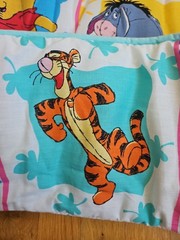 Vintage Disney Winnie The Pooh Patchwork Baby Crib Bedding Decor Quilt Fabric