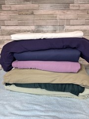 Assorted Fabric Lot-Various Textures & Colors Approx 12 LBS (Box #G10)