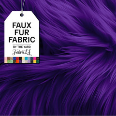 Shaggy Faux Fur Fabric by the Yard 36 X 60 Inches (90 Cm X 150 Cm) 2.5