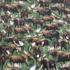 100% Cotton MOOSE fabric By WINDHAM FABRICS