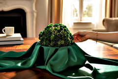 Hunter Green Satin Fabric, 10 Yards Continuous, 45” Wide, Wedding Party Decorati