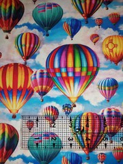 Hot Air Balloon Fabric 100% Cotton Material
