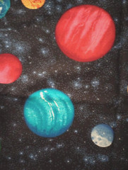 planets space fun fabric 21 x 14 inch 1pc