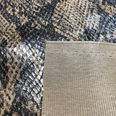 Snake Print Real Like Brown Poly 2 Way Stretch 60″ Wide Fabric Lot of 28″ for $5
