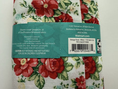 NEW Pioneer Woman Fabric 1 Yard Cut Vintage Floral White 100% Cotton Red Flowers