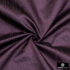 Dark Plum Faux Silk Fabric By The Yard, 42 inches width Purple Silk Fabric