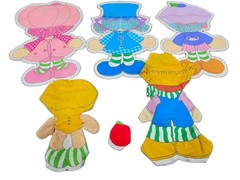 Strawberry Shortcake Friends Cut & Sew Fabric Patterns VTG 1981 Spring Mills