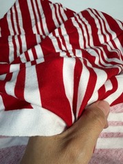 Flannel Fabric JOANN Red White Candy Cane Stripe 42” x 176” 4.89 Yards
