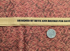 Beth Ann Bruske Abstract Rust Fabric David Textiles 1 yard