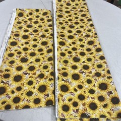 Brother Sister Design Studio Cotton Fabric Sun Flowers 3 Yards 23″ x 45″ New