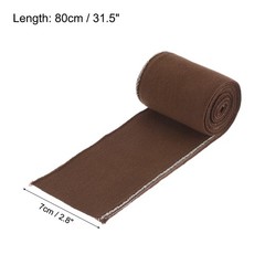 Elastic Cuffs Ribbed Trims 31.5″ x 2.8” Cotton Fabric Knit Rib Brown 1 Pair