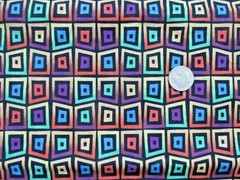 1 1/2 yd x 43″ Smith & Milligan Possibilities Avlyn Creations Colorful Geometric