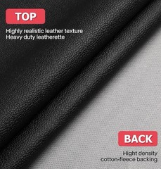 Black Leatherette Fabric Waterproof Scratch Resistant 54″ Wide Upholstery