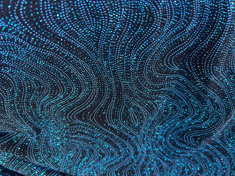 Teal Glitter stretch VELVET FABRIC BY THE YARD 64″ WIDE